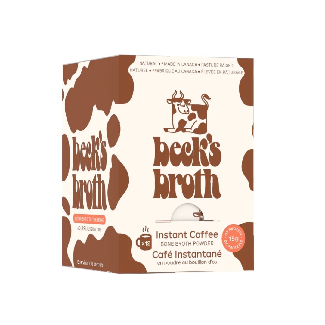 Broth Club - Sip & Save | Instant Coffee Bone Broth Powder | Case of 12 Sachets - Soul Sanctuary Wellness Club